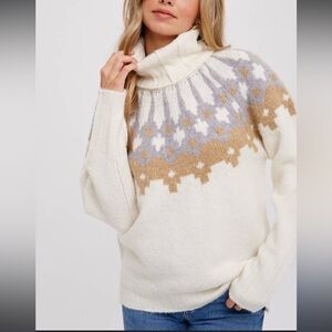 Banana Republic BOSQUE OVERSIZED FAIR ISLE SWEATER